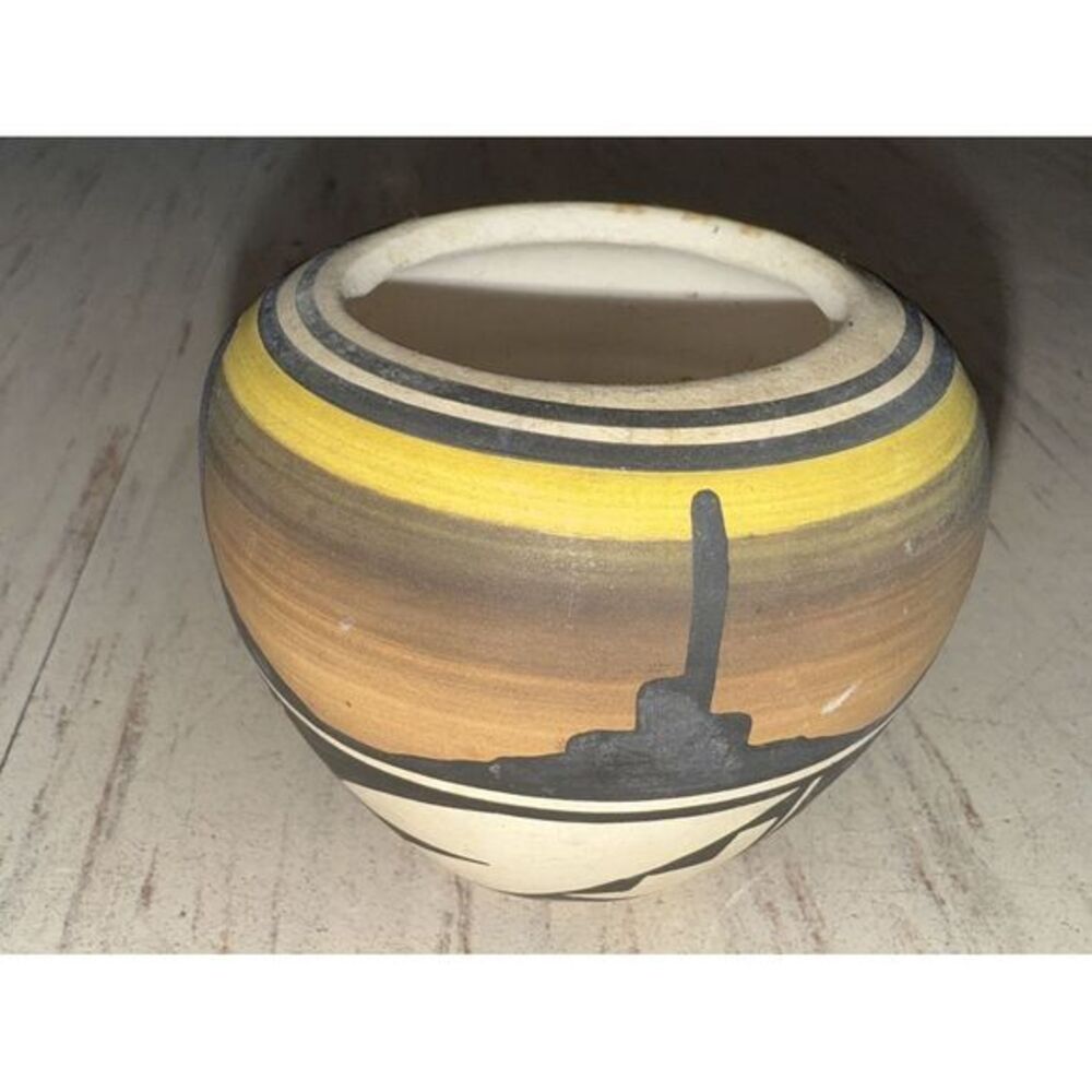 Small Wallace Tom Signed Navajo Pottery